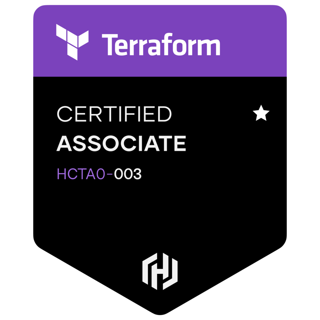 HashiCorp Terraform Certified Associate Badge