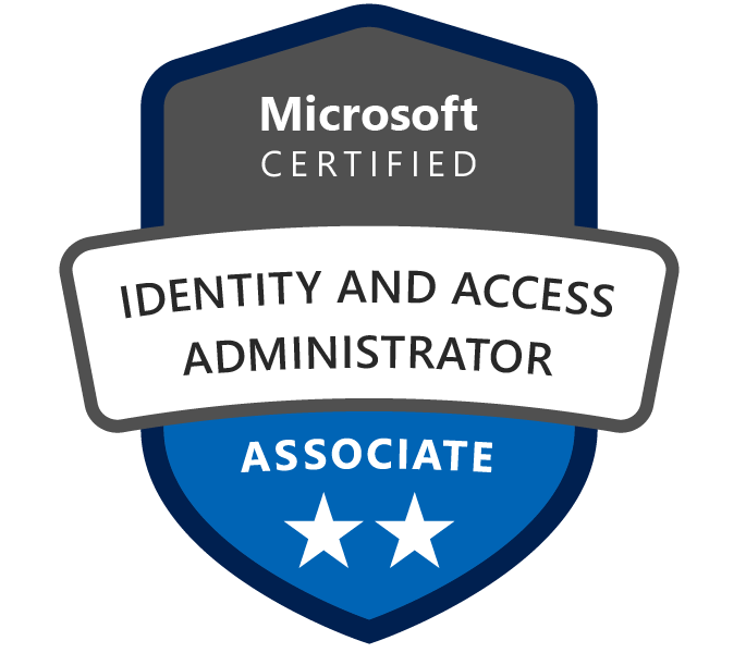 Microsoft identity and access administrator badge